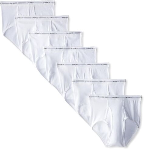 Hanes Men's Comfort Tagless Flex Waistband Briefs (7-Pack), White, 3XL in Kuwait