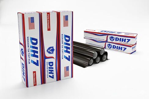 Nano Ceramic Window Film Roll 99% UV Protection, 94–98% IR Rejection, 75% TSER, No Signal Interference, Scratch Resistant, Easy Shrink, Professional Grade 20 inches and 100 feet in Saudi Arabia