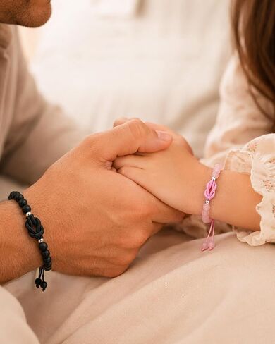 UPROMI Father Daughter Knot Bracelet Christimas Birthday Gifts for Dad Daddy Ideas in Kuwait