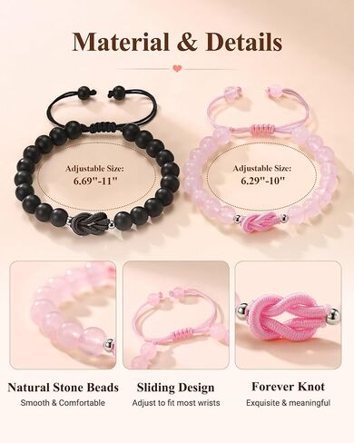 UPROMI Father Daughter Knot Bracelet Christimas Birthday Gifts for Dad Daddy Ideas in Kuwait
