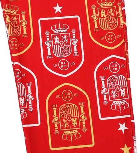 Spain Soccer Federation Logo All-Over Print Men’s Red Sleep Pajama Pants in Kuwait