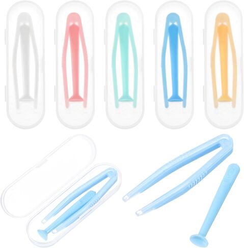 JJUNW 5Pcs Contact Lens Applicator Tool, Contacts Lens Remover Tools, Soft Contacts Len Removers Tools Portable Tweezers With Softs Tip, Eye Contact Remover Tool For Hard And Soft Lenses in Kuwait