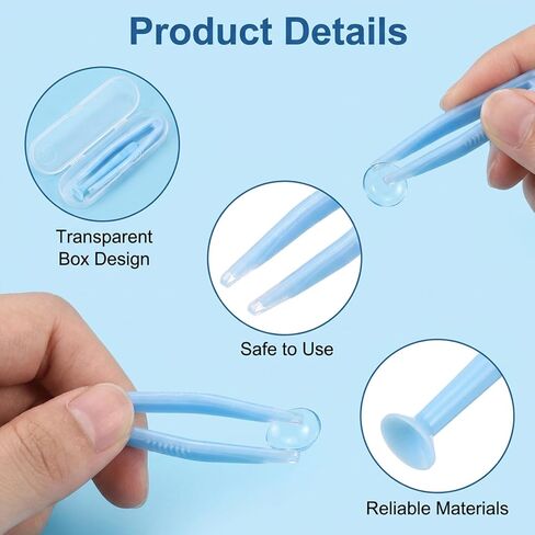 JJUNW 5Pcs Contact Lens Applicator Tool, Contacts Lens Remover Tools, Soft Contacts Len Removers Tools Portable Tweezers With Softs Tip, Eye Contact Remover Tool For Hard And Soft Lenses in Kuwait