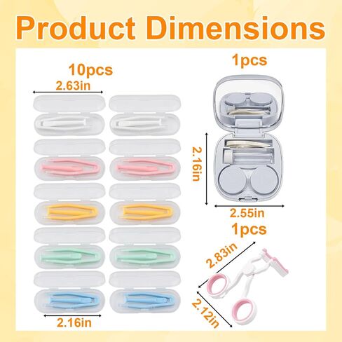 12PCS Contact Remover Tool for Soft Contacts, Eye Contact Remover Tool, Contacts Applicator Tool, 10 Lens Tools with Storage Case and Tweezers, Daily Lens Care for Long Nails in Saudi Arabia
