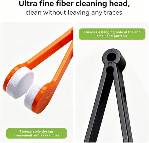 10 Pack Mini Microfiber Eyeglass Cleaner Clips, Soft Portable Spectacle Cleaning Tools for Sunglasses Eyeglass Lenses, Random Color in Kuwait