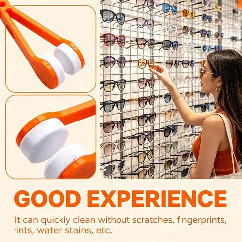10 Pack Mini Microfiber Eyeglass Cleaner Clips, Soft Portable Spectacle Cleaning Tools for Sunglasses Eyeglass Lenses, Random Color in Kuwait
