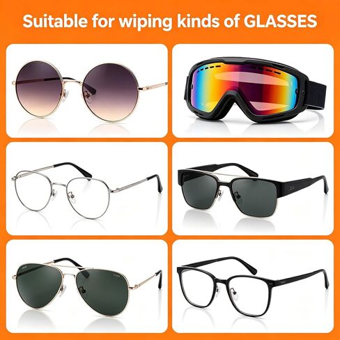 10 Pack Mini Microfiber Eyeglass Cleaner Clips, Soft Portable Spectacle Cleaning Tools for Sunglasses Eyeglass Lenses, Random Color in Kuwait
