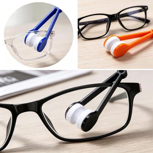 10 Pack Mini Microfiber Eyeglass Cleaner Clips, Soft Portable Spectacle Cleaning Tools for Sunglasses Eyeglass Lenses, Random Color in Kuwait