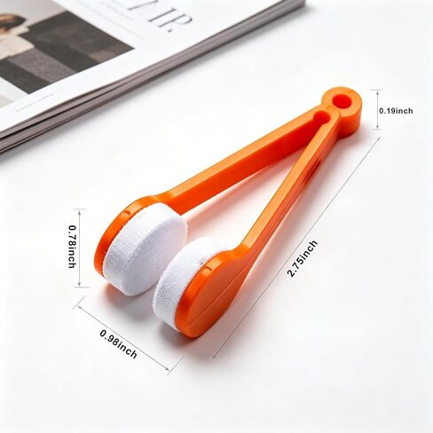 10 Pack Mini Microfiber Eyeglass Cleaner Clips, Soft Portable Spectacle Cleaning Tools for Sunglasses Eyeglass Lenses, Random Color in Kuwait