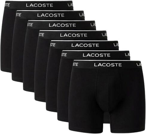 Lacoste Men's Cotton Stretch Essentials Boxer Briefs, 7-pack in Kuwait