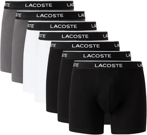 Lacoste Men's Cotton Stretch Essentials Boxer Briefs, 7-pack in Saudi Arabia