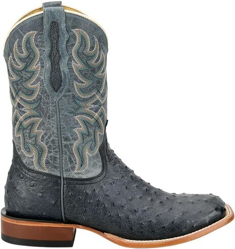 Tony Lama Mens Blaine 11 بوصة Ostrich Square Toe كاجوال أحذية منتصف الساق - رمادي - مقاس 14 D in Kuwait