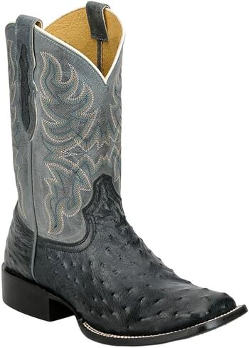 Tony Lama Mens Blaine 11 بوصة Ostrich Square Toe كاجوال أحذية منتصف الساق - رمادي - مقاس 14 D in Kuwait