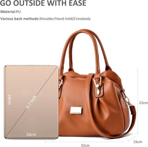 NICOLE & DORIS Womens Designer Handbag Stylish Top Handle Handbags Soft PU Leather Shoulder Bags Crossbody Bag in Saudi Arabia