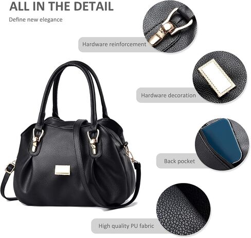 NICOLE & DORIS Womens Designer Handbag Stylish Top Handle Handbags Soft PU Leather Shoulder Bags Crossbody Bag in Saudi Arabia