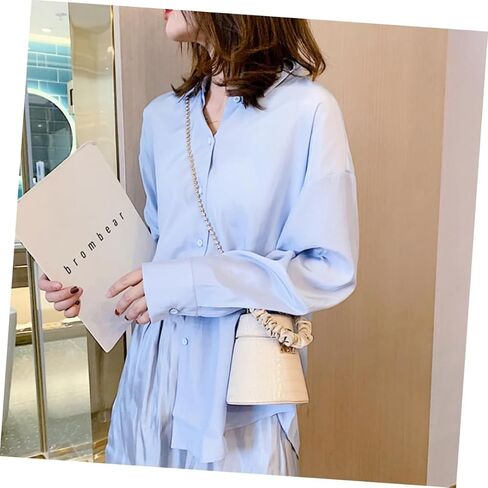 Fashion Alligator Pattern Bucket Bag, Genuine Leather Beige Crossbody Storage Shoulder Purse for Women in Kuwait