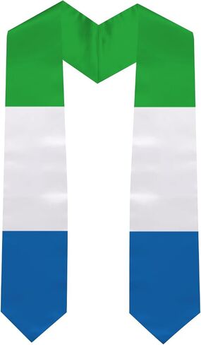 Graduation Stole National Flag Design, International Student Satin Unisex Graduation Sash Scarf 72'' Length in Saudi Arabia