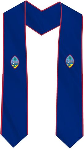 Guam Country Flag Graduation Stole Sash Double-Layer Ceremonial Scarf in Saudi Arabia
