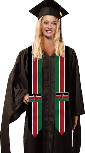 National Graduation Sash/Stole Unisex Country Flag Graduation Sash/Scarf for International Study Abroad in Saudi Arabia