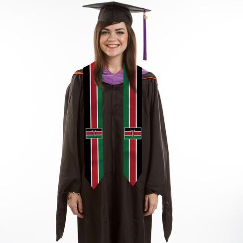National Graduation Sash/Stole Unisex Country Flag Graduation Sash/Scarf for International Study Abroad in Saudi Arabia