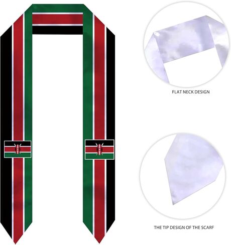 National Graduation Sash/Stole Unisex Country Flag Graduation Sash/Scarf for International Study Abroad in Saudi Arabia