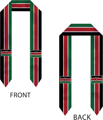 National Graduation Sash/Stole Unisex Country Flag Graduation Sash/Scarf for International Study Abroad in Saudi Arabia