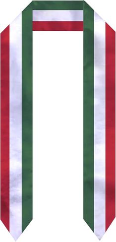 National Graduation Sash/Stole Unisex Country Flag Graduation Sash/Scarf for International Study Abroad in Saudi Arabia