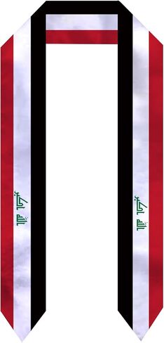 National Graduation Sash/Stole Unisex Country Flag Graduation Sash/Scarf for International Study Abroad in Saudi Arabia