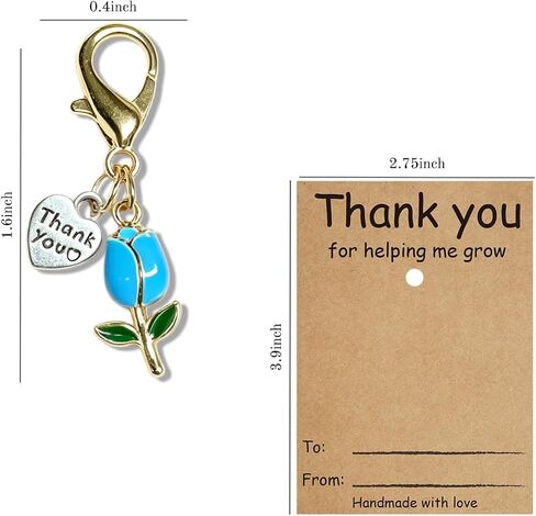 6Pcs Teacher Appreciation Tulip Keychains Gifts In Bulk,Thank You Daycare End of Year Kindergarten Teacher Gifts in Kuwait