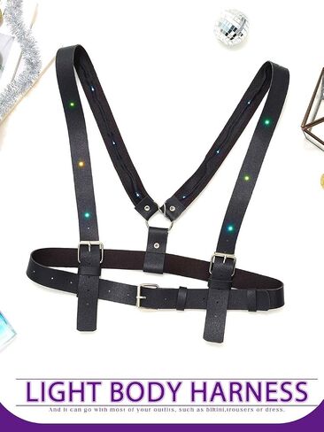Yonamix Light Up Rave Accessories Body Harness Belt for Women in Saudi Arabia