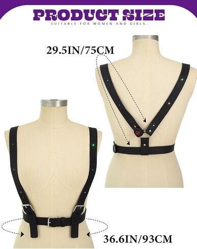 Yonamix Light Up Rave Accessories Body Harness Belt for Women in Saudi Arabia