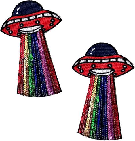 أغطية حلمات Neva Nude Sequin UFO Nipztix Pasties للمهرجانات والحفلات والملابس الداخلية والمزيد، لاصق من الدرجة الطبية، مقاوم للماء والعرق، صنع في الولايات المتحدة الأمريكية in Kuwait