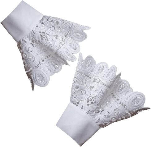 Elegtiskas Wrist Lace Cuffs Lace Cuffs Steampunk Wrist Cuff Bracelet False Sleeves in Kuwait