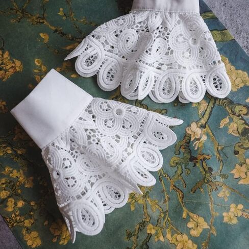 Elegtiskas Wrist Lace Cuffs Lace Cuffs Steampunk Wrist Cuff Bracelet False Sleeves in Kuwait