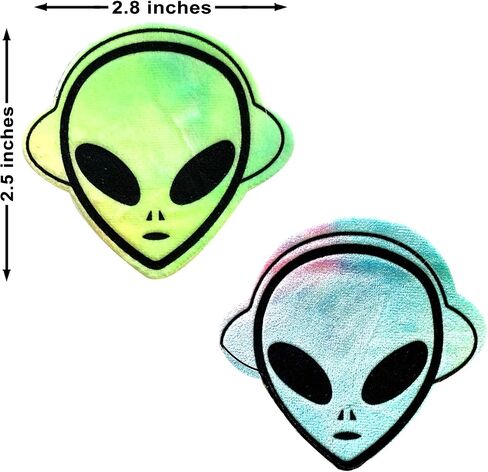 Neva Nude Kanye The Raver Tie Dye Alien Blacklight Velvet Nipztix Pasties أغطية حلمات للمهرجانات والحفلات والحفلات والملابس الداخلية والمزيد، لاصق من الدرجة الطبية، مقاوم للماء والعرق، صنع في الولايات المتحدة الأمريكية in Kuwait