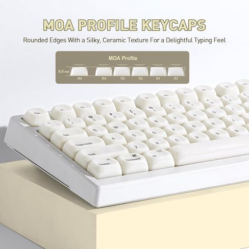 Yunzii 140 Keys MOA Keycaps ، Dye-Subsion PBT Custom keycap set for moa profile ، ceycap purple tradient capt for mx switches mechanical gaming keyboard (purple) in Kuwait