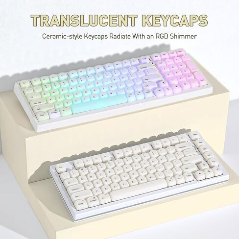 Yunzii 140 Keys MOA Keycaps ، Dye-Subsion PBT Custom keycap set for moa profile ، ceycap purple tradient capt for mx switches mechanical gaming keyboard (purple) in Kuwait
