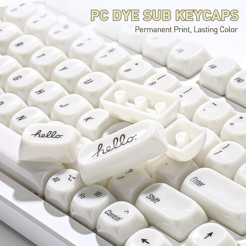 Yunzii 140 Keys MOA Keycaps ، Dye-Subsion PBT Custom keycap set for moa profile ، ceycap purple tradient capt for mx switches mechanical gaming keyboard (purple) in Kuwait