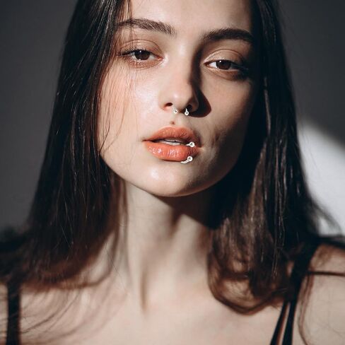 8pcs Horseshoe Rings Silver 16G Horseshoe Septum Ring Surgical Steel Nose Rings Hoop Cartilage Earrings Nose Eyebrow Tragus Helix Lip Ring Small Septum Piercing Jewelry For Women Men 6/8/10/12mm in Kuwait