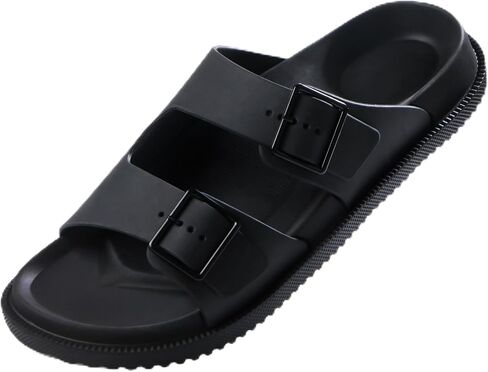 BEMGNAR Men's Comfort Slides with Arch Support - Adjustable Buckle Straps & Lightweight EVA Footbed in Saudi Arabia