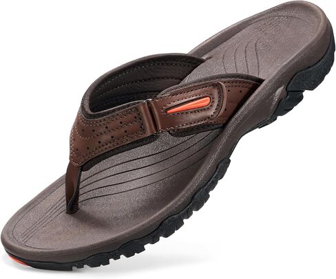 ZURIN Mens Flip Flops Beach Sandals for Men with Arch Support，Comfortable Summer Beach Thong Sandals Slip On Footwear for Sports Pool Walking Indoor Outdoor in Saudi Arabia
