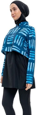 Modest Swimwear for Women 3-Piece Set | Parachute Swimsuit Set | Long Sleeve Burkini Set | Islamic Full Cover ​Bathing Suit in Saudi Arabia
