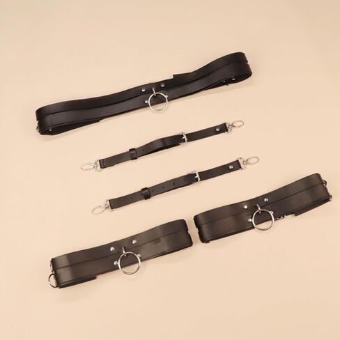 Punk Leather Thigh Harness & Garter Belt Set for Women, Gothic Lingerie Adjustable Waist Cincher with Anti-Slip Leg Straps, Body Harness for Nightclub,Halloween,Cosplay, Rave Party Fashion accessories in Saudi Arabia
