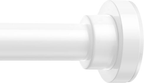 AIZESI Tension Curtain Rod 32-64 Inch Adjustable Spring Loaded Curtain Rods No Drilling Black Curtain Rods for Window Doorway Closet Bathroom Kitchen in Saudi Arabia