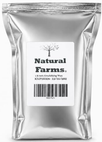 Natural Farms (1lb) Non-GMO Emulsifying Wax Pastilles NF – Plant-Based Cosmetic Grade Wax for Creams, Skincare & Soap making in Saudi Arabia