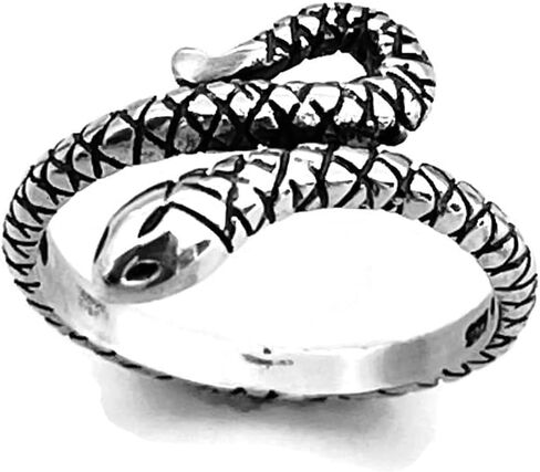 Sterling Silver Snake Toe Ring, Silver Ring, Reptile Ring, Pinky Ring, Adjustable Ring in Saudi Arabia