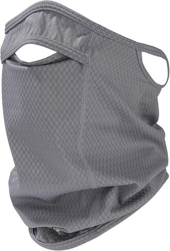 Sun Protection Face Mask with Neck Cover, Cooling Breathable Ear Loop Neck Gaiter for Fishing Cycling Running in Saudi Arabia
