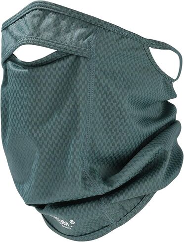 Sun Protection Face Mask with Neck Cover, Cooling Breathable Ear Loop Neck Gaiter for Fishing Cycling Running in Saudi Arabia
