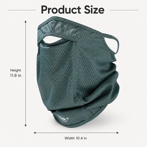 Sun Protection Face Mask with Neck Cover, Cooling Breathable Ear Loop Neck Gaiter for Fishing Cycling Running in Saudi Arabia