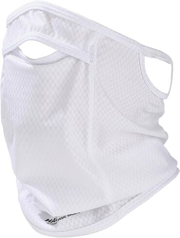 Sun Protection Face Mask with Neck Cover, Cooling Breathable Ear Loop Neck Gaiter for Fishing Cycling Running in Saudi Arabia